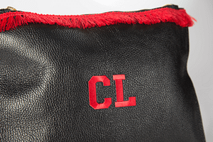 Officina ricamiera trilli pochette Leather Bag borsa